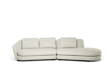 DUO - Sectional fabric sofa by Poltrona Frau - view 2